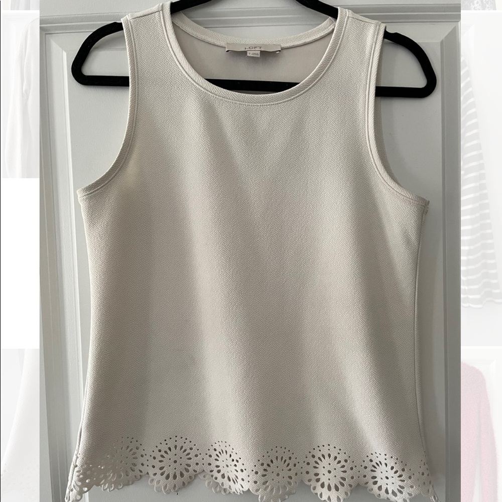 LOFT cream tank